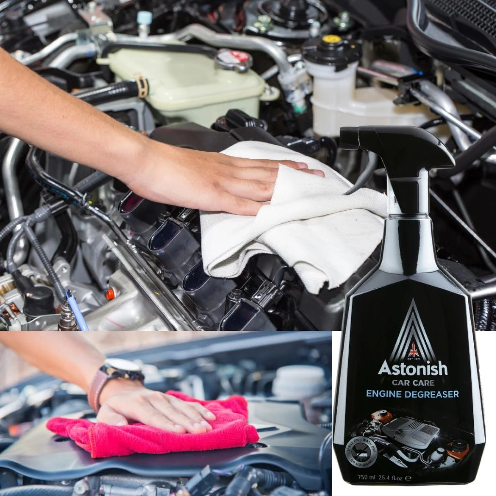 Tẩy dầu nhớt và làm sạch khoang máy động cơ ô tô Astonish C1606